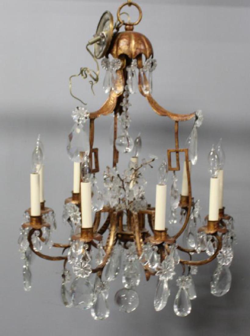 Antique Gilt Metal and Crystal Pagoda Form (1 of 5)