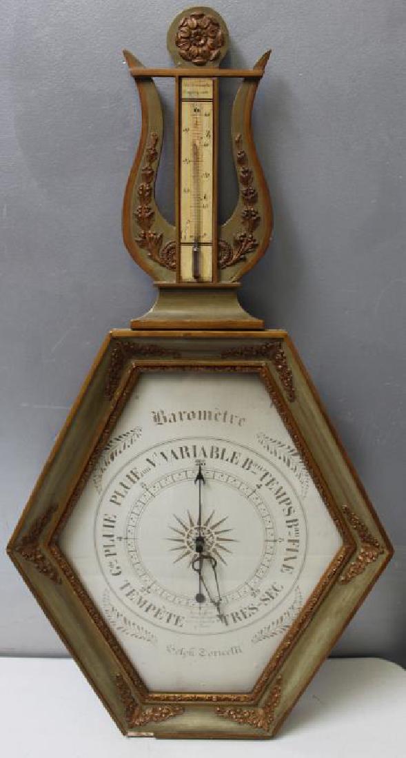 Antique French Barometer / Thermometer (1 of 3)