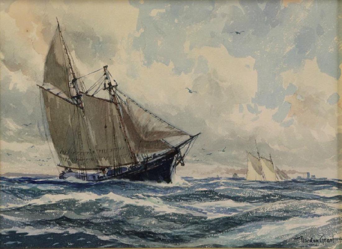 GRANT, Gordon. Watercolor. "The Coasters". (1 of 6)