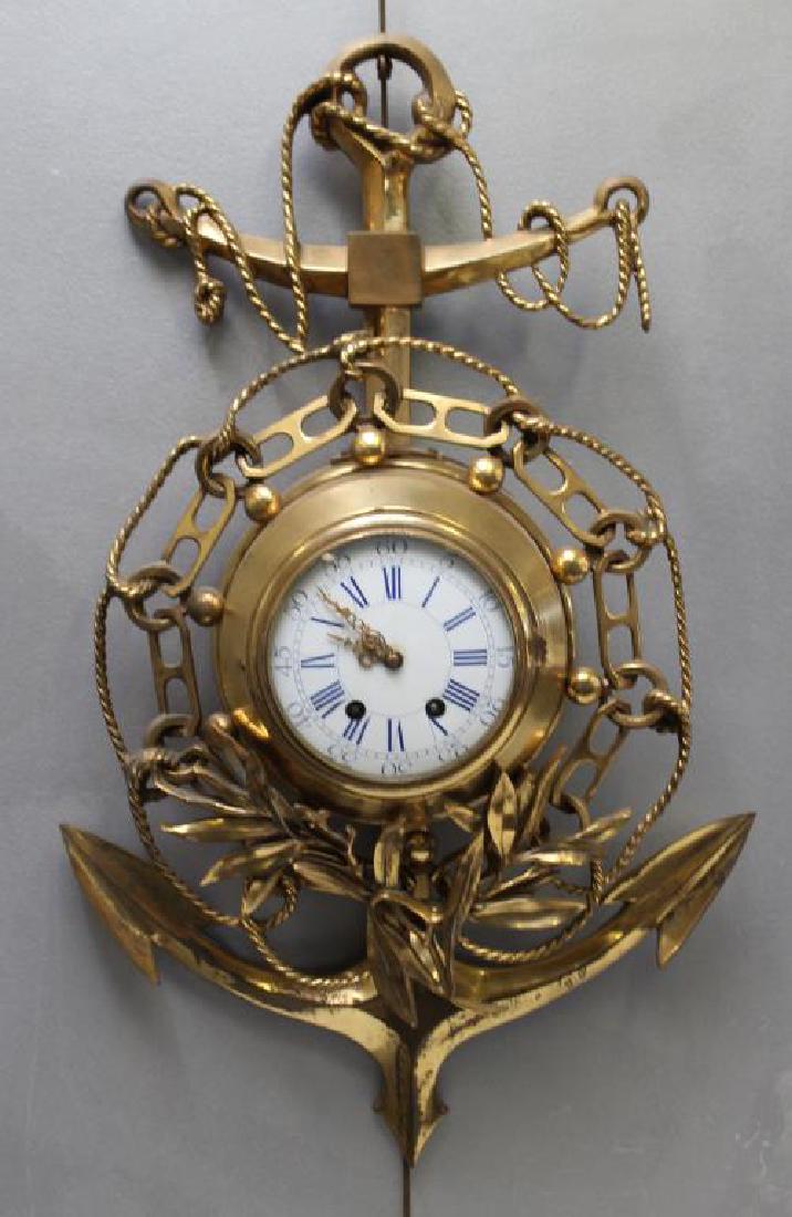 Antique French Dore Bronze Clock With (1 of 5)