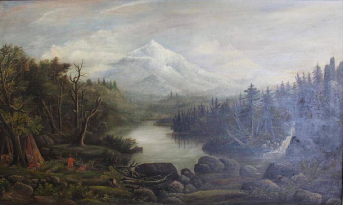 ILLEGIBLY Signed. Oil on Canvas. American (1 of 6)