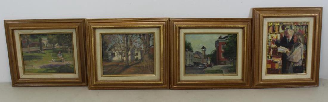 GRISELL, Susan. Lot of 4 Oil on Board. (1 of 17)