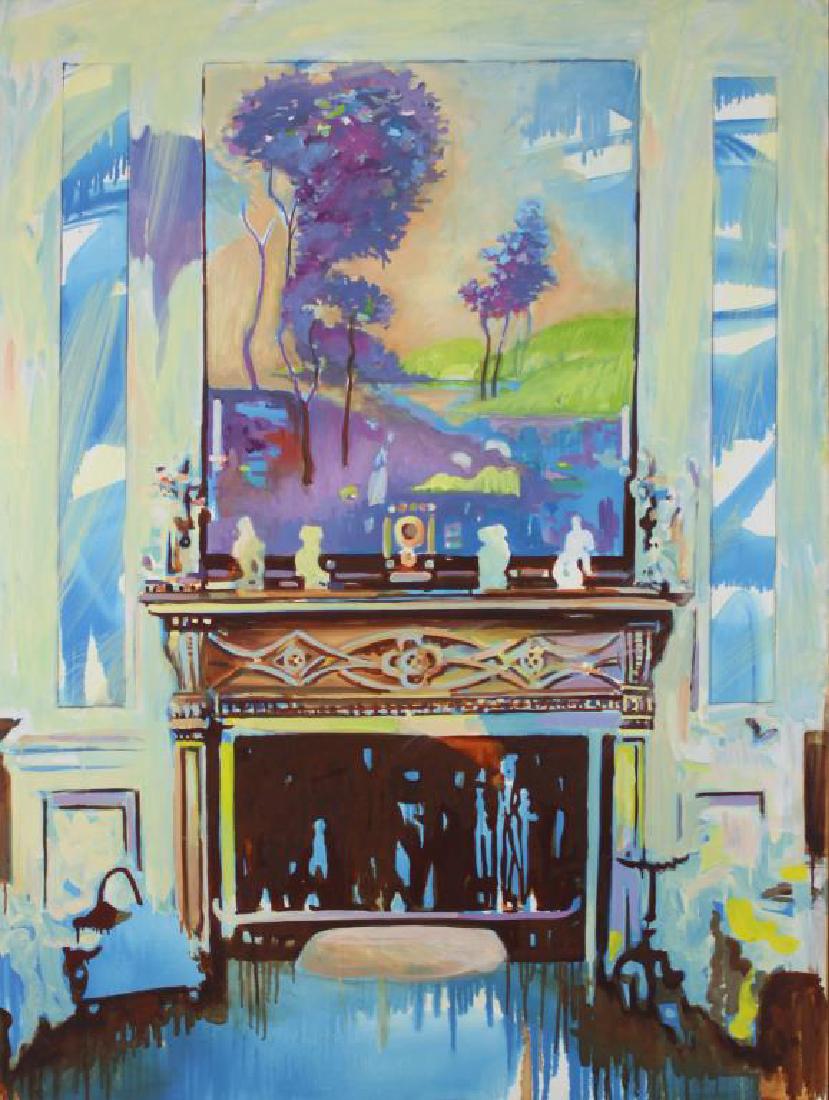 KROHN, K. Oil on Board. Mantel. (1 of 4)