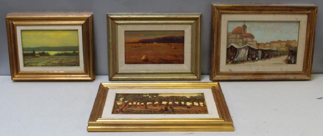 MAGAZZINI, Gene. Lot of 4 Oil on Board. (1 of 9)