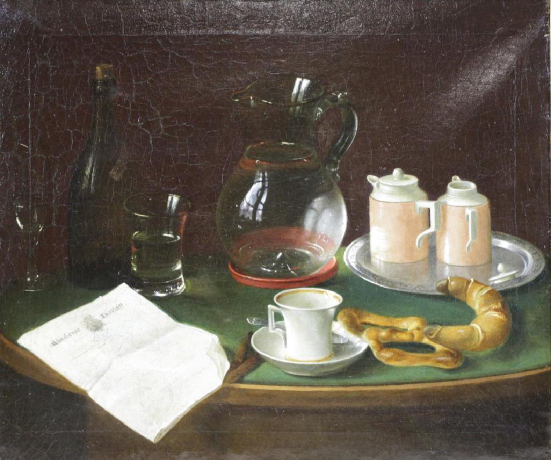 MEURER, Charles. Oil on Canvas. Still Life with (1 of 6)
