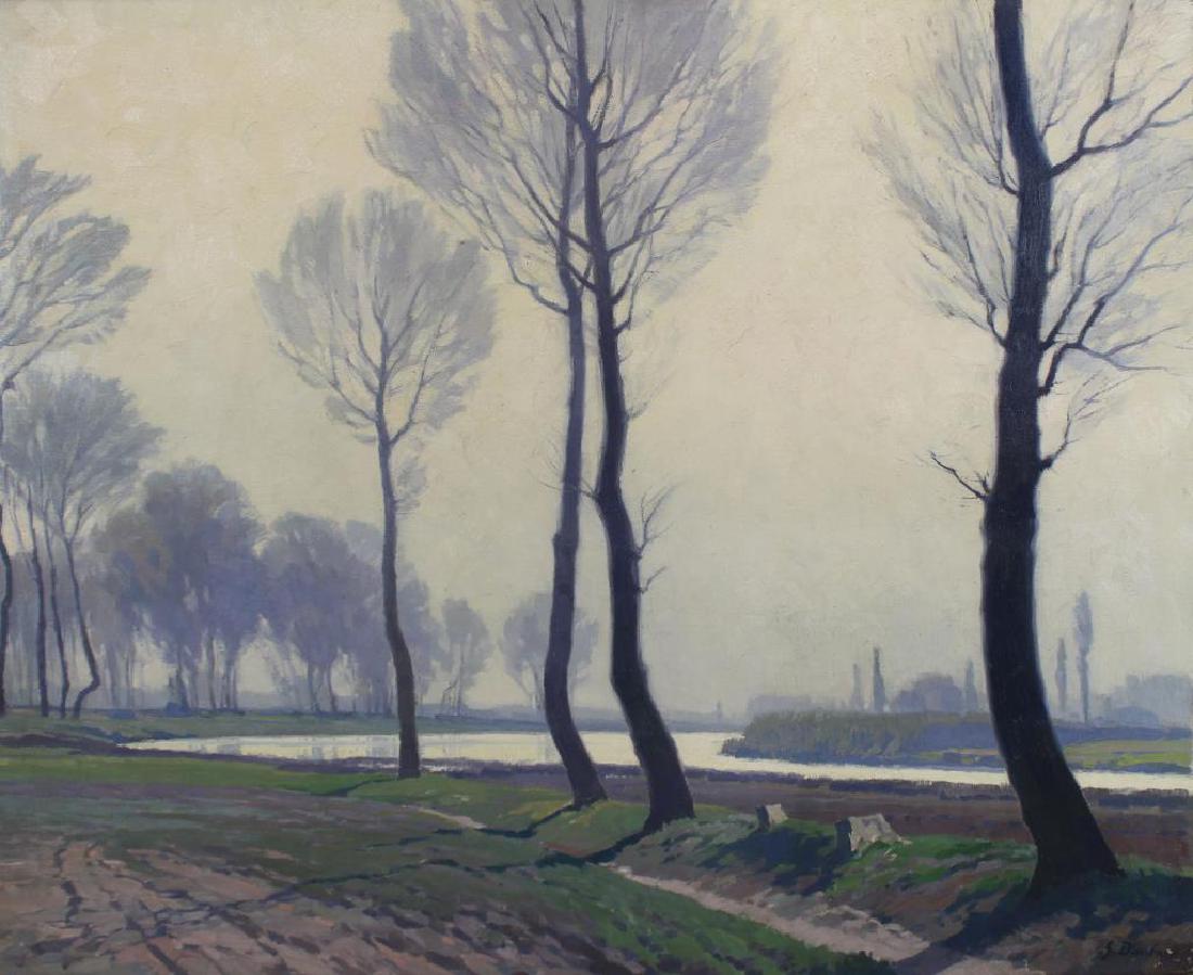 DAUBNER, Georg. Oil on Canvas. Tree Lined Path. (1 of 6)