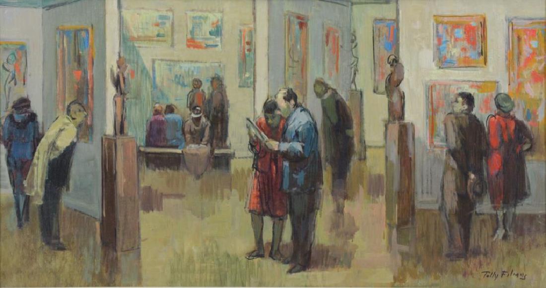 FILMUS, Tully. Oil on Canvas. "Sunday in the (1 of 8)