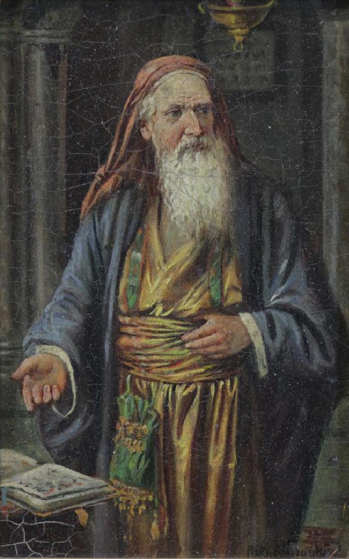 KLINGSBOGL, Rudolf. Oil on Panel. Talmudic (1 of 7)