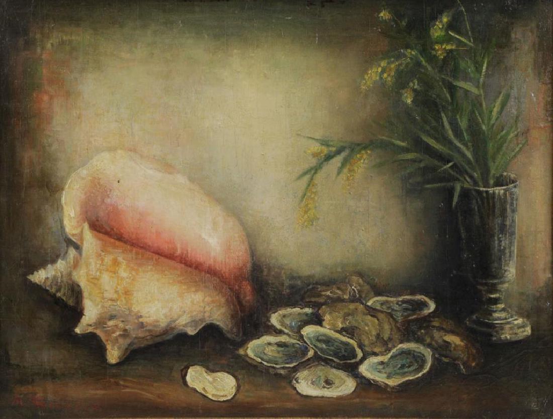 STERLING, Marc. Oil on Board. Still Life with (1 of 9)