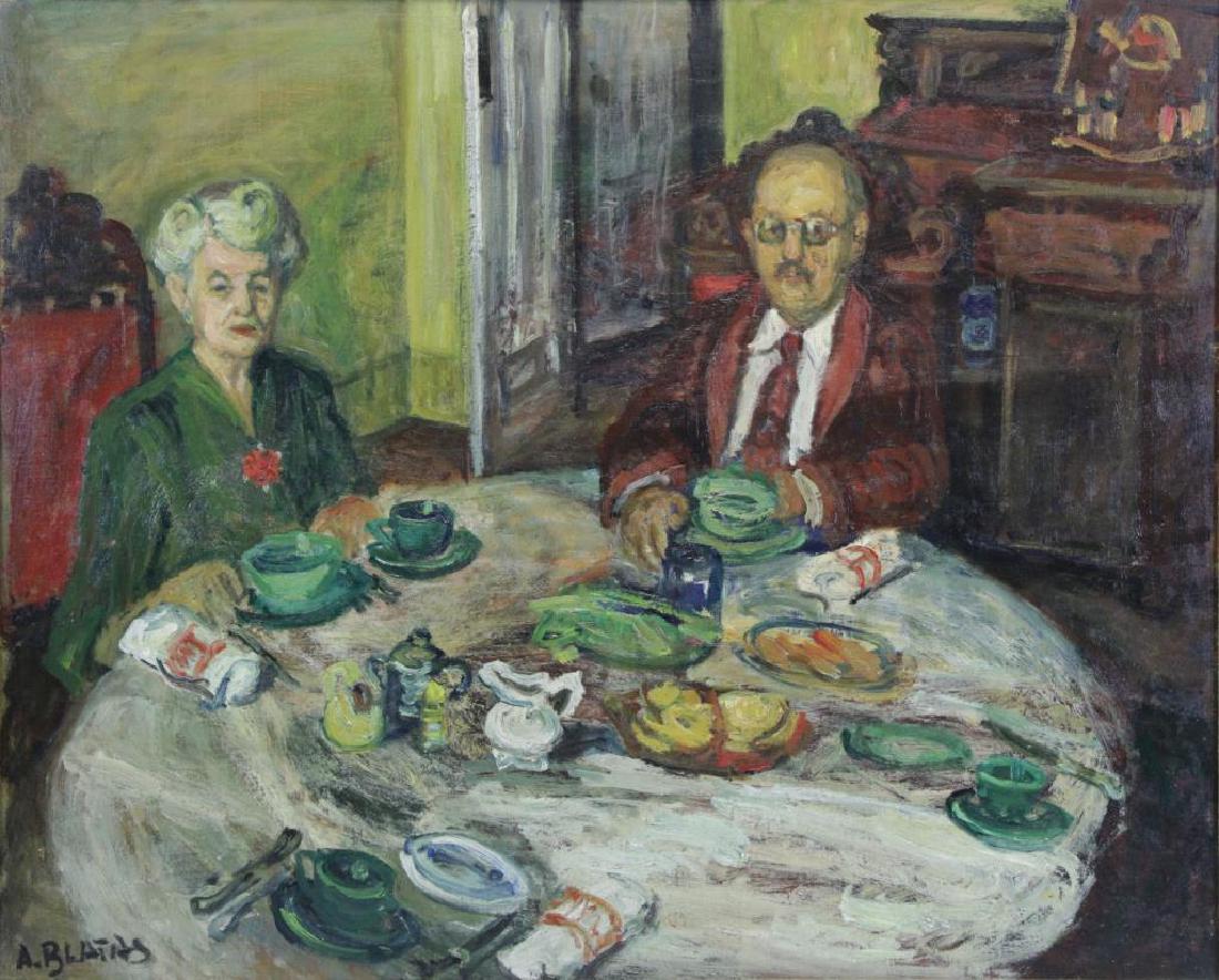 BLATAS, Arbit. Oil on Canvas. Afternoon Tea. (1 of 8)