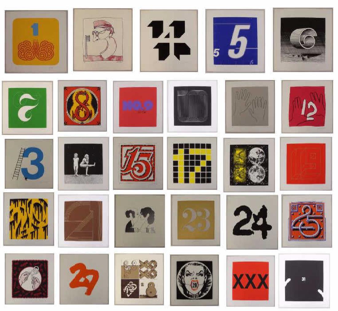 "Calendario Grafico" 29 Signed Color Serigraphs by (1 of 10)