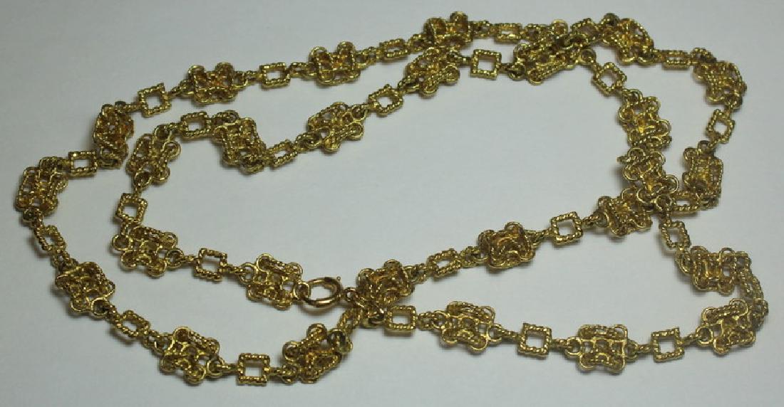 JEWELRY. Hammerman Bros. 18kt Gold Chain Necklace. (1 of 4)