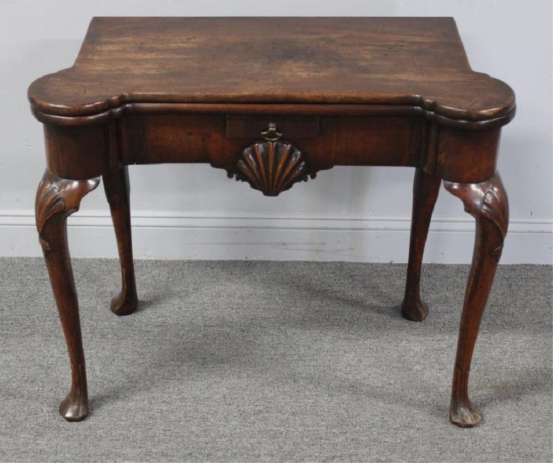 Antique Irish  Mahogany Flip Top Game Table. (1 of 8)