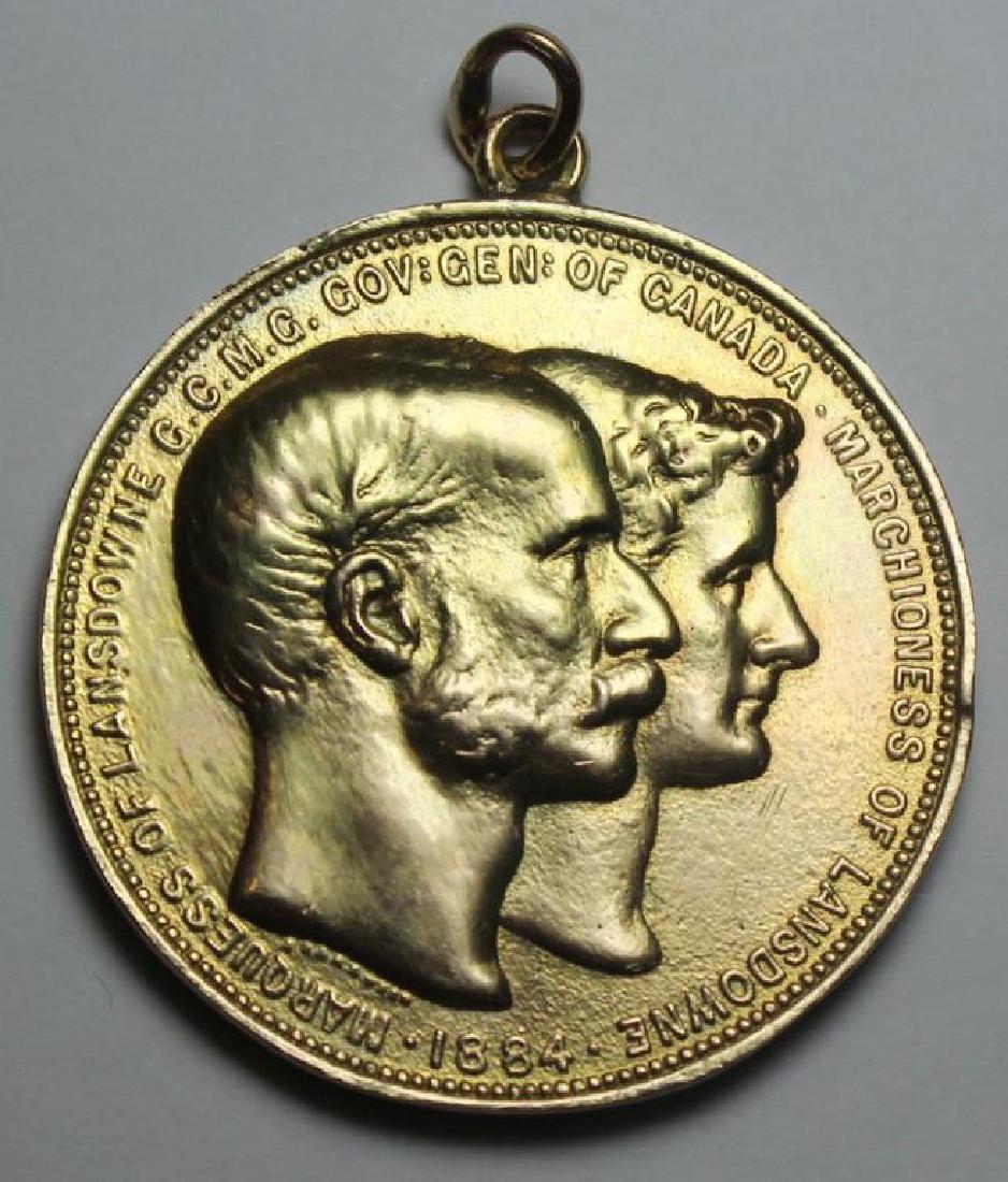 GOLD. Gold Mounted Marchioness of Lansdowne Coin. (1 of 4)