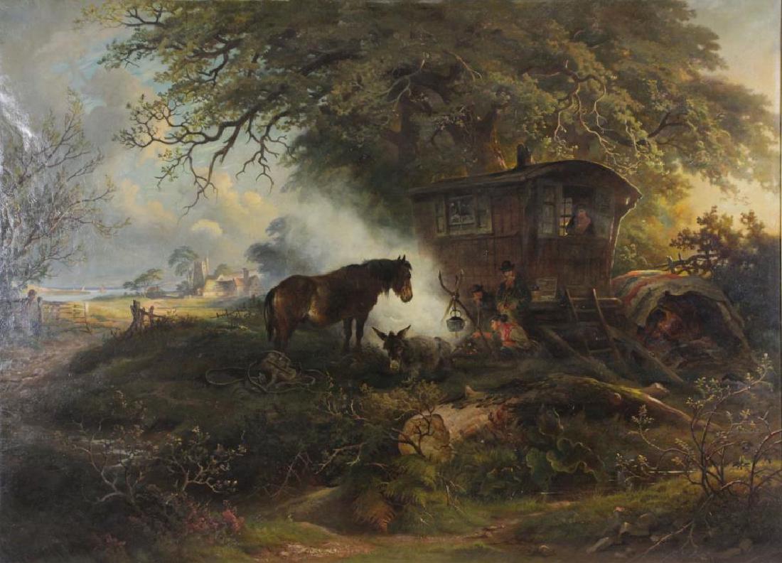 COOPER, Thomas George. Oil on Canvas. Gypsies in (1 of 9)