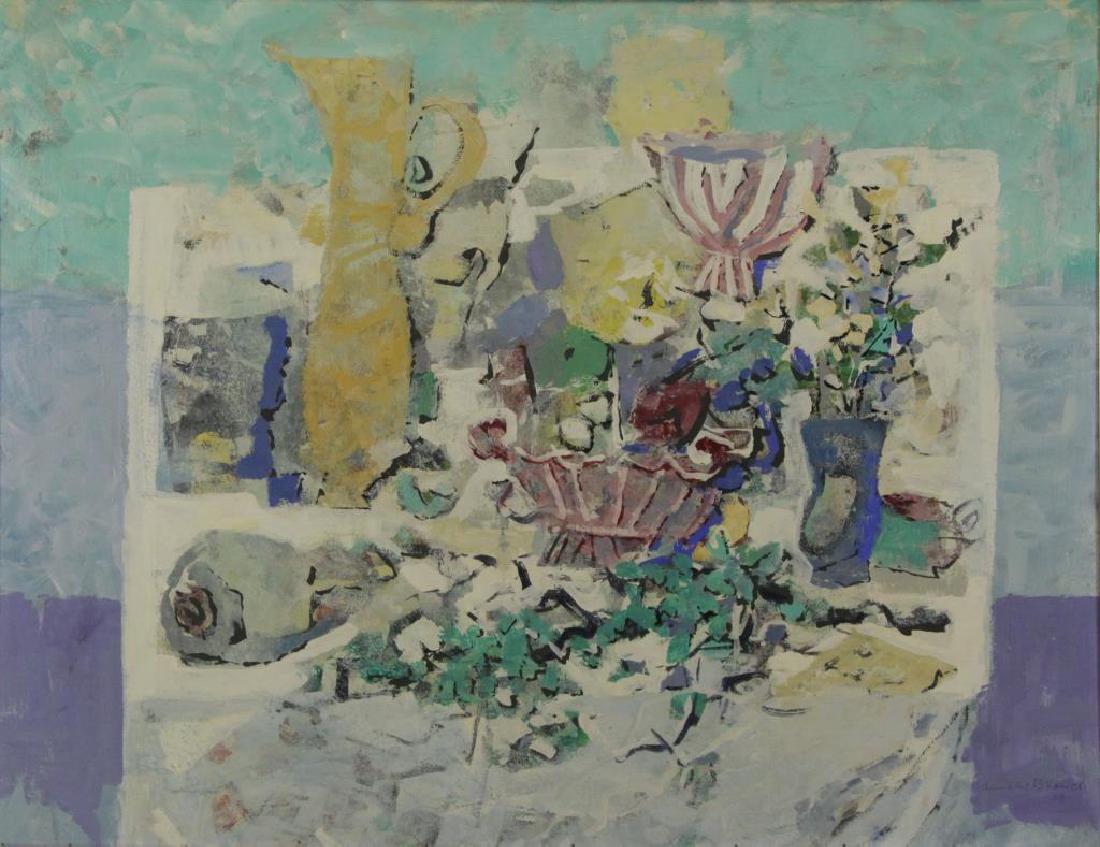 BLANCH, Arnold. Oil on Board. Still Life, 1958. (1 of 8)