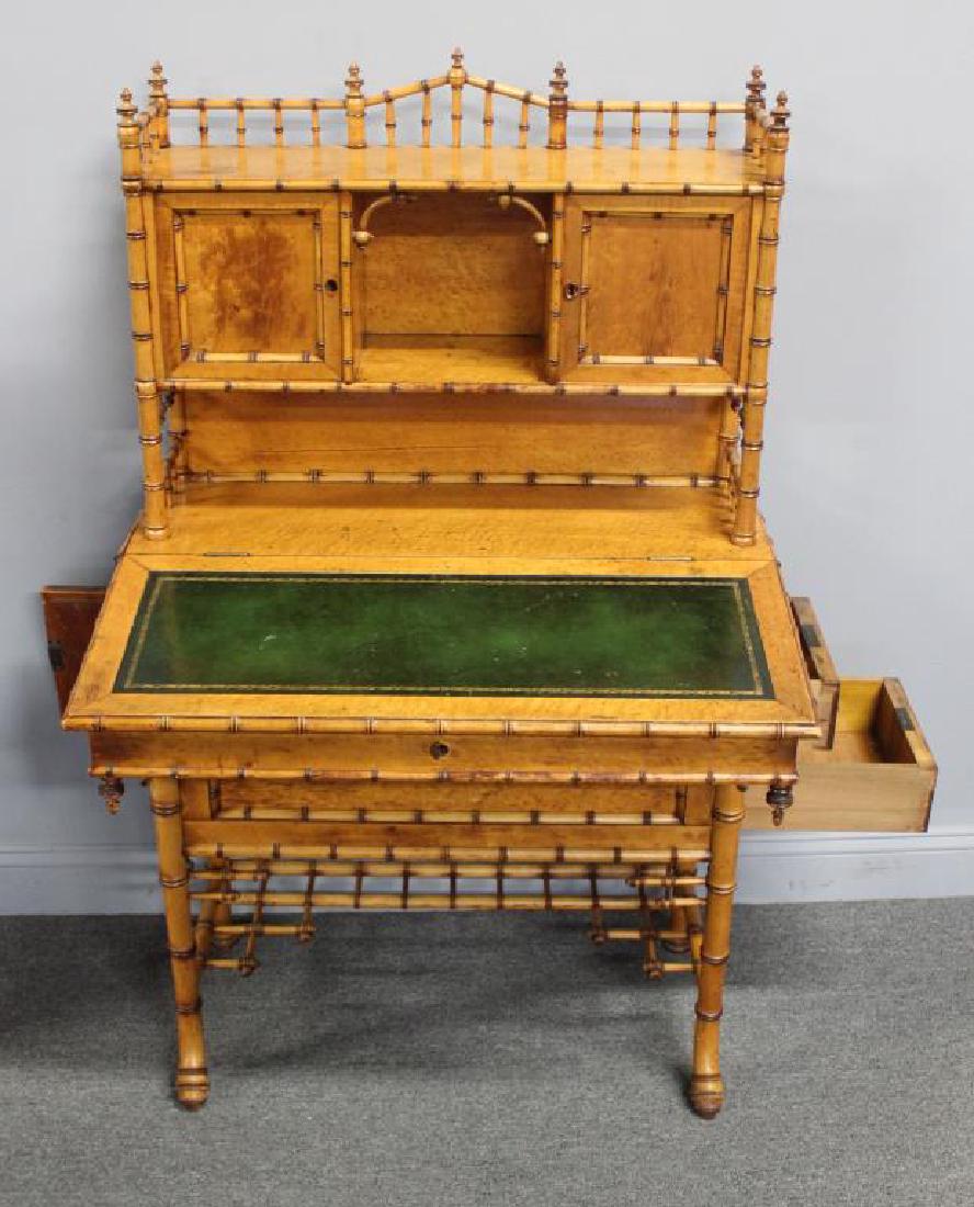 AESTHETIC Movement Maple &  Faux Bamboo Leather (1 of 5)