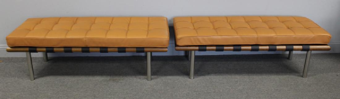 Pair of Midcentury Style Leather Upholstered (1 of 5)