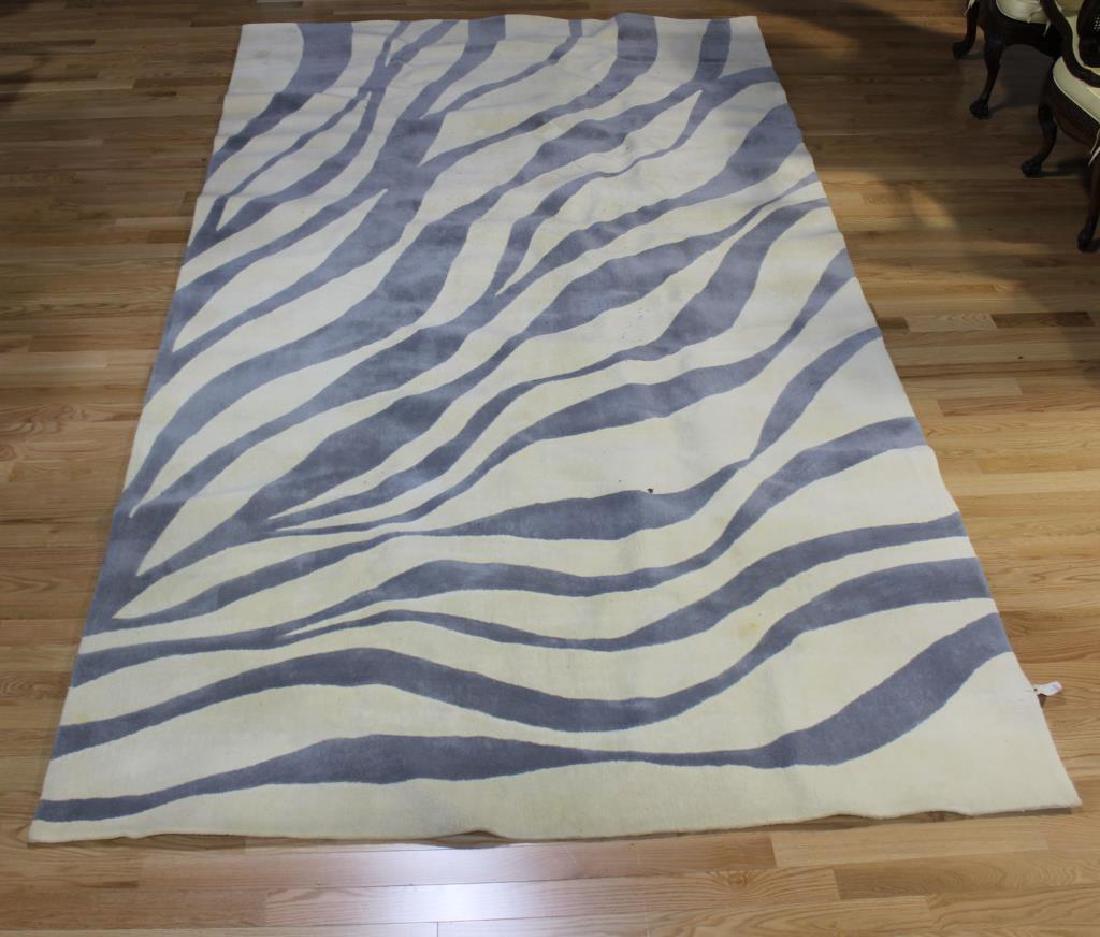 EDWARD FIELDS Carpet.: From a Holliston, MA collection. Surface dirt, soiled, 7' 5" x 13' 3.5".