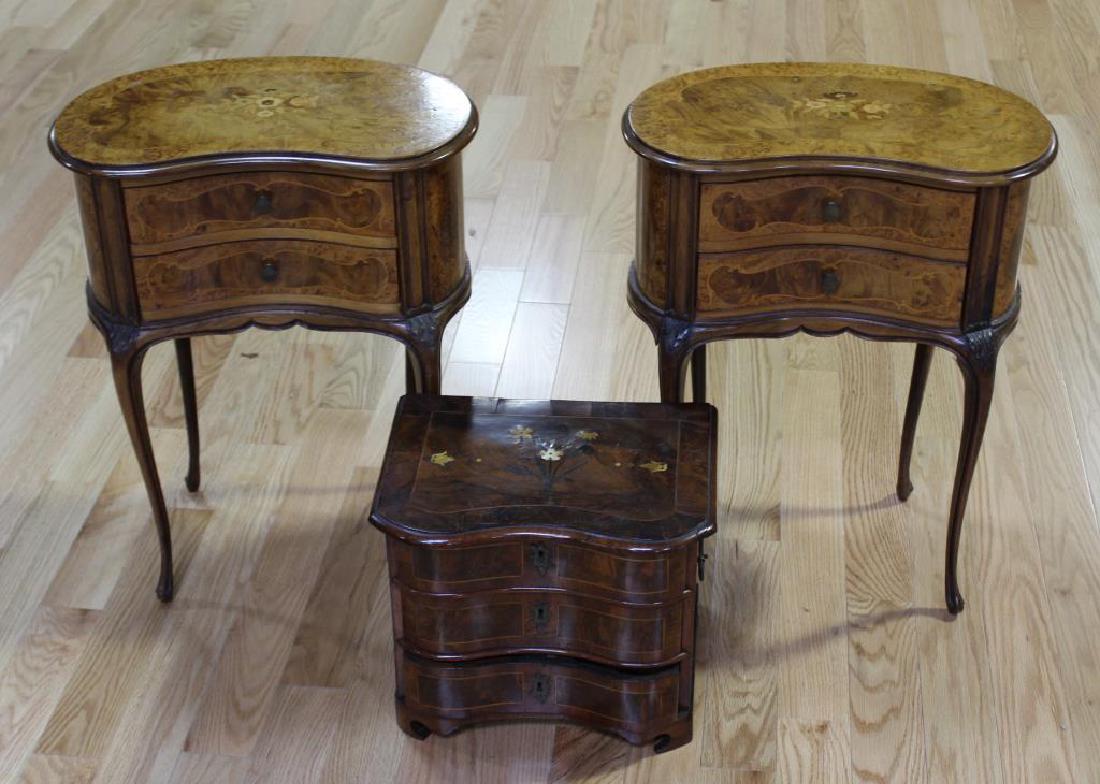 Antique Continental Miniature Inlaid Commode. (1 of 9)
