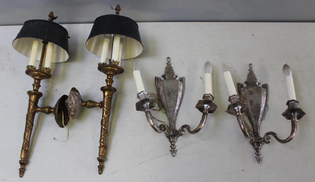 2 Pairs of  Antique Sconces to Inc. (1 of 6)