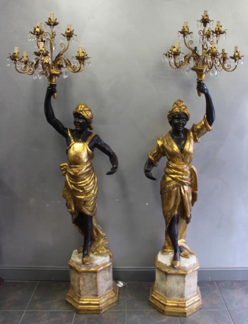 Pair Of Lifesize Blackamor / torchieres (1 of 8)