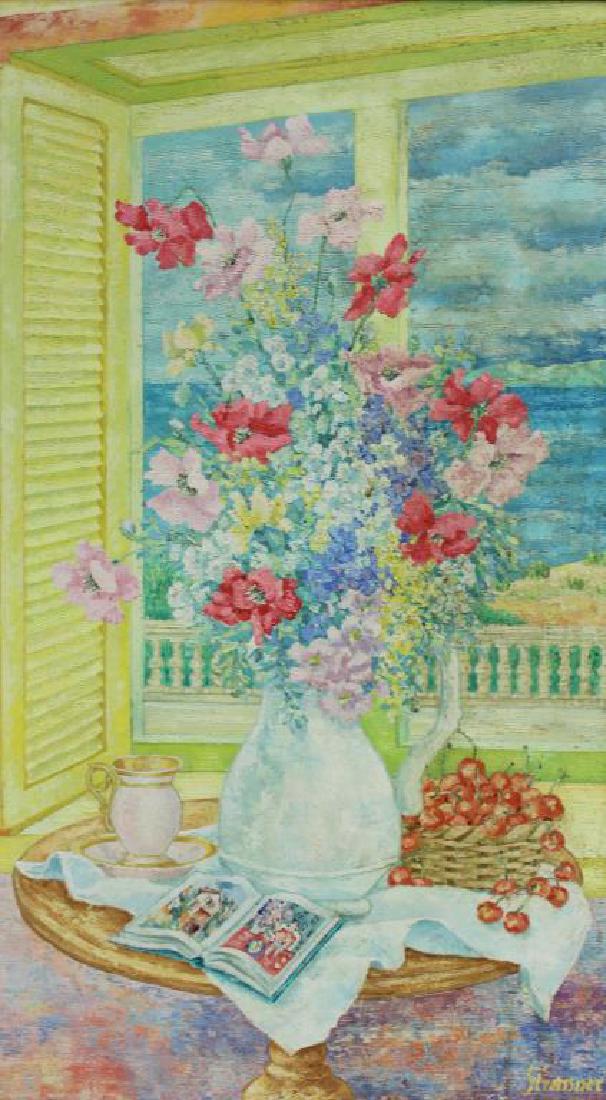 STRASSNER, Ernst. Oil on Canvas. Floral (1 of 6)