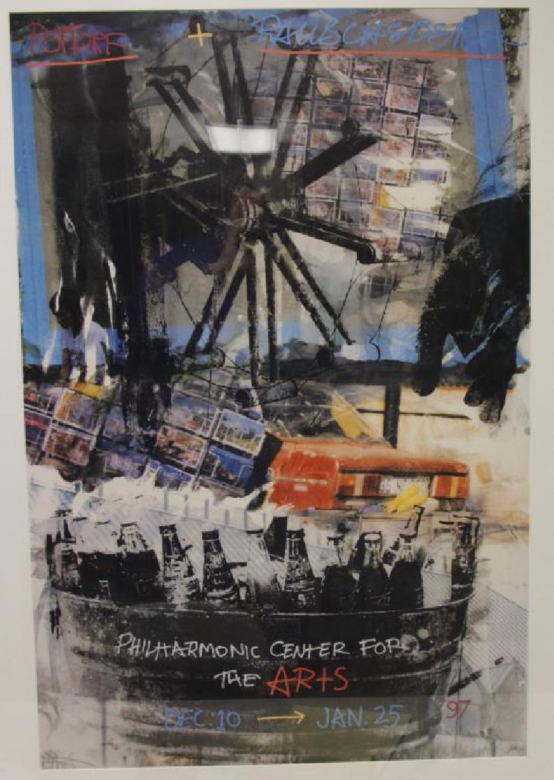 RAUSCHENBERG, Robert. Pencil Signed Poster. (1 of 2)