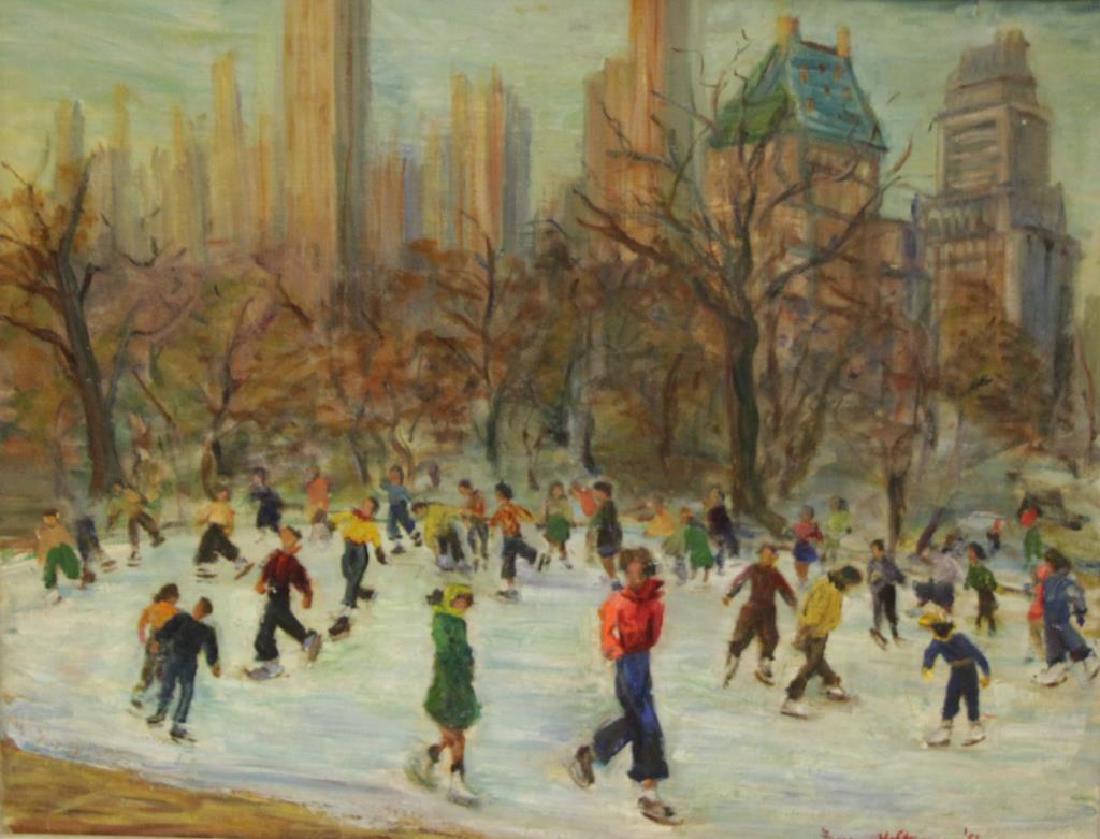 HOLTZMANN, Fanny. Oil on Canvas. "Central (1 of 3)