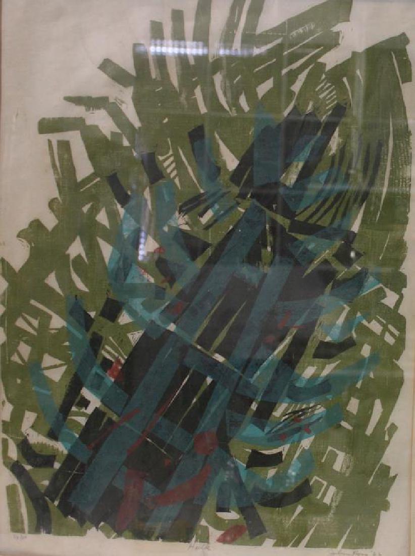 ROSS, John. Color Woodcut. "Hulk". (1 of 5)