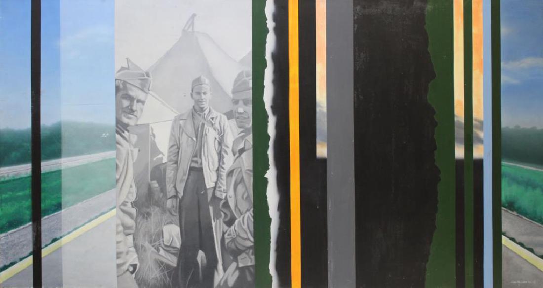 MCCABE, Jim. Oil on Canvas. Composition with (1 of 4)