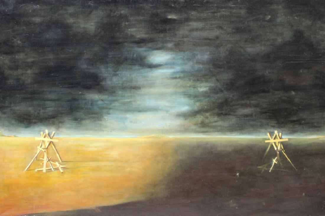 BANTA, Joseph. Oil on Canvas. Surrealist Landscape (1 of 5)