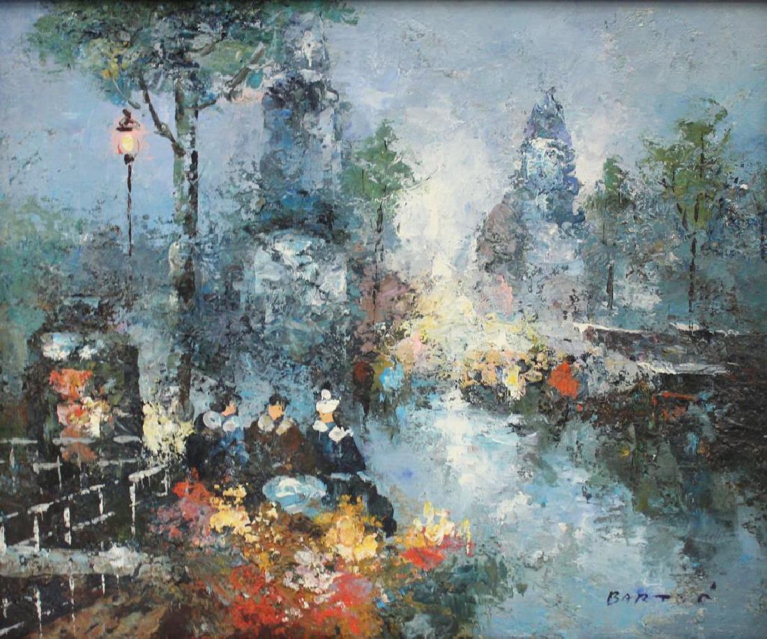 BART. Oil on Canvas. Impressionist River Scene. (1 of 4)