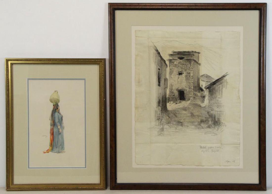 BACON, Henry. Two Works on Paper. (1 of 9)