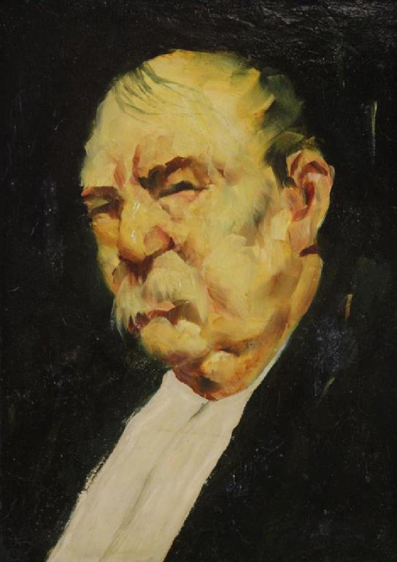 GRABACH, John. Oil on Board. Portrait of a Man. (1 of 5)