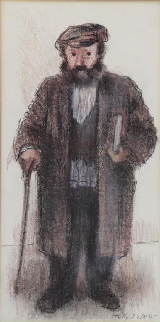 FILMUS, Tully. Pastel on Paper. "Mendele". (1 of 6)