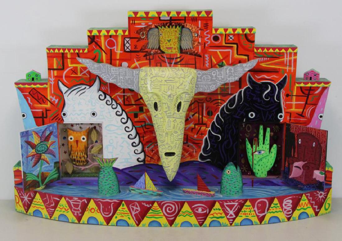 GREENBLAT, Rodney Allen. Polychrome Wood & Mixed (1 of 8)