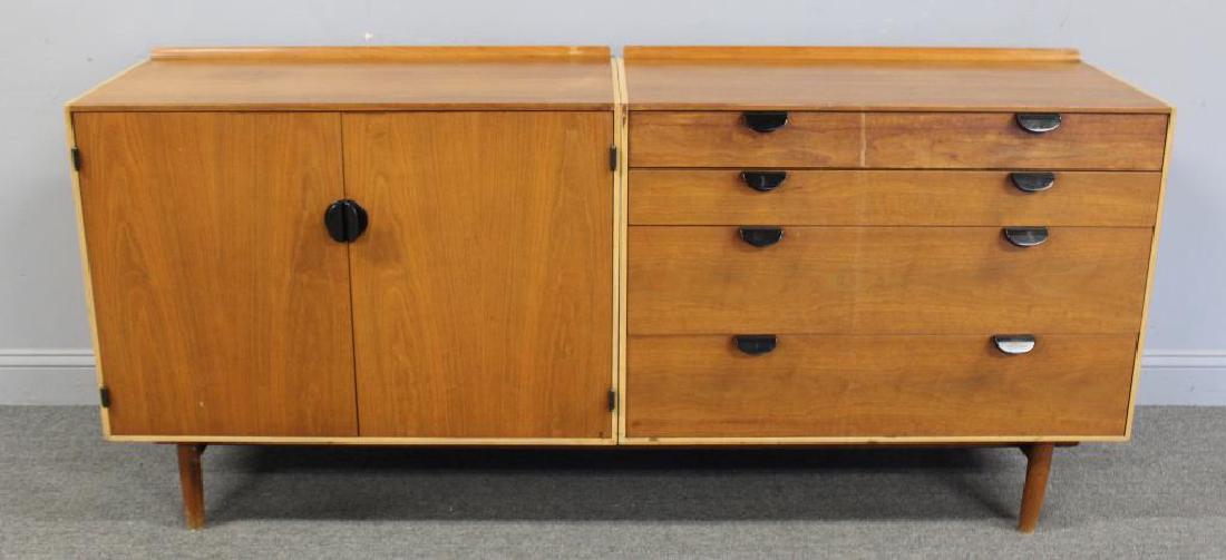 BAKER. Signed Midcentury Chests on Stand. (1 of 10)