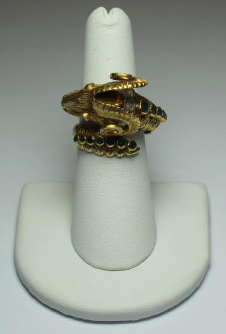 JEWELRY. Ilias Lalaounis 18kt Gold Ram's Head Ring (1 of 7)