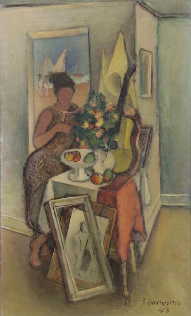 SIMKHOVITCH, Simka. Oil on Canvas. "Arrangement" (1 of 7)