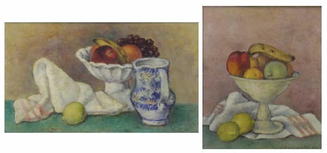SIMKHOVITCH, Simka. Two Oil on Canvas Still Lifes. (1 of 13)