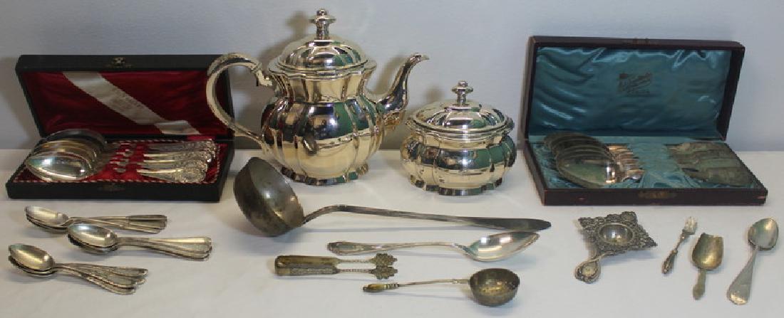 SILVER. Assorted Grouping of Continental Silver. (1 of 13)