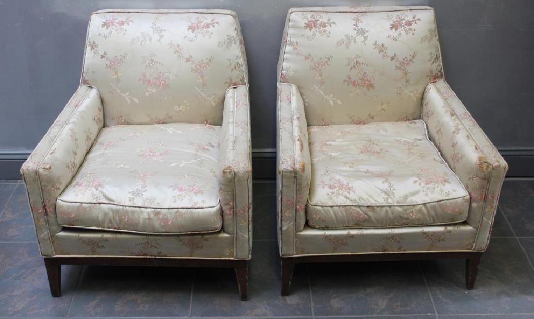 MIDCENTURY. Pair of Edward Wormley For Dunbar: Chairs. From a Westchester, NY estate.