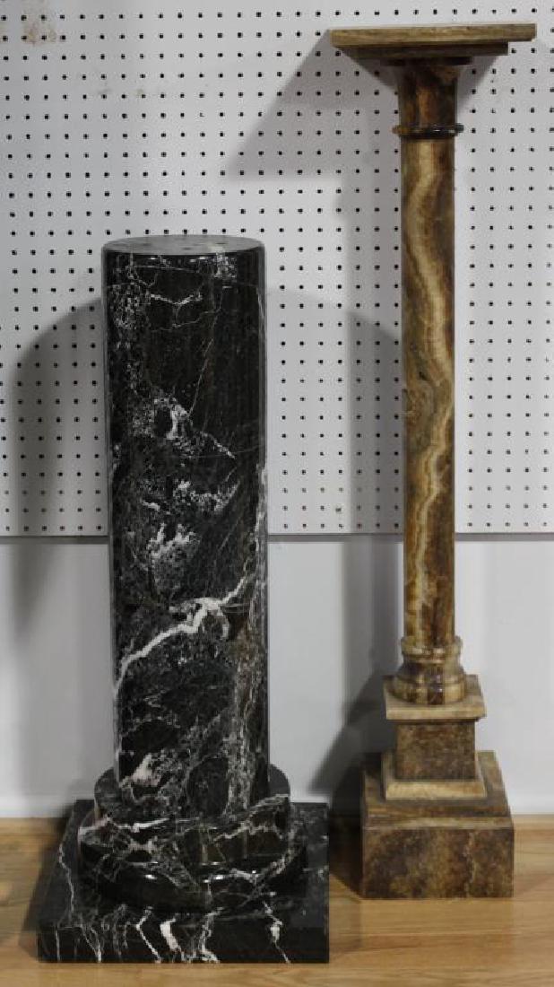 Lot of 2 Antique Pedestals To Inc . (1 of 4)