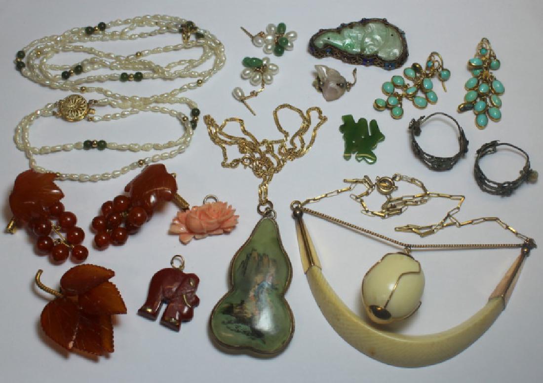 JEWELRY. Assorted Asian Jewelry Grouping. (1 of 8)