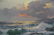 DZIGURSKI, Alex. Oil on Canvas. Sunset Seascape. - 3