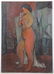 MOSCA, August. Oil on Canvas. Nude with Plant,1955 - 2