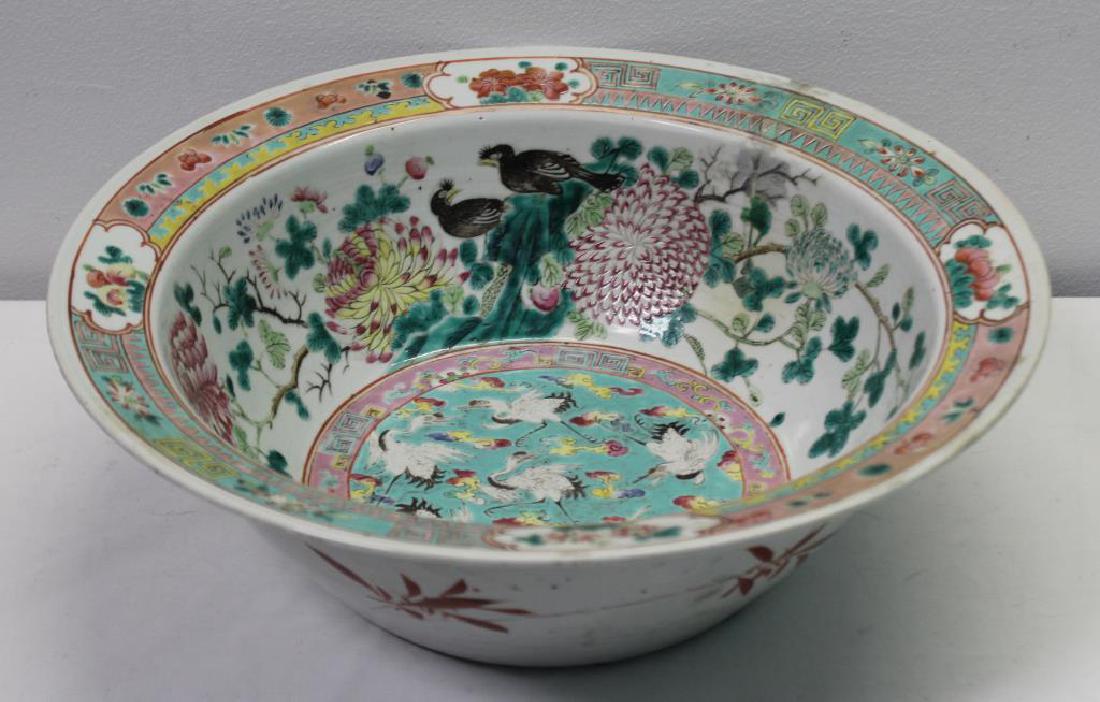 Large19 Century Canton Enameled Bowl (1 of 11)