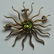JEWELRY. 14kt Gold Starburst Form Pendant/Brooch.