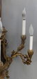 Pair Of Antique 4 Arm Gilt Bronze Lyre Form - 4